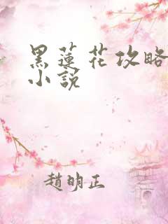 黑莲花攻略手册小说