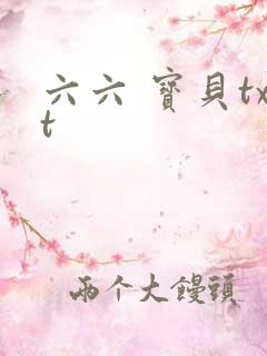 六六 宝贝txt