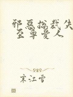 邪恶总裁失心劫 至尊爱人