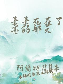 素素死在了最漂亮的那天