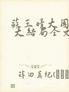 苏玉晴大团圆6 大结局全文