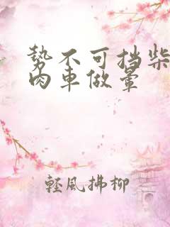 势不可挡柴鸡蛋肉车做晕