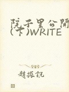 院子里公开惩戒(下)WRITE