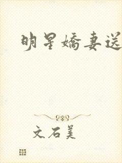 明星娇妻送上门