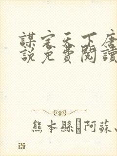 谋定天下唐诚小说免费阅读