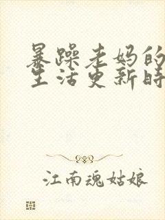 暴躁老妈的日常生活更新时间