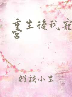 重生后我宠冠东宫