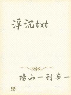浮沉txt