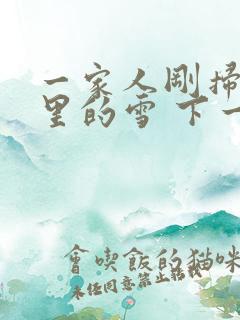 一家人刚扫完院里的雪 下一秒白干