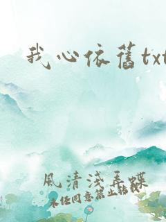 我心依旧txt