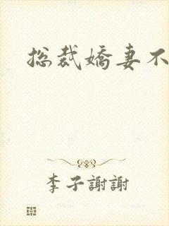 总裁娇妻不太乖