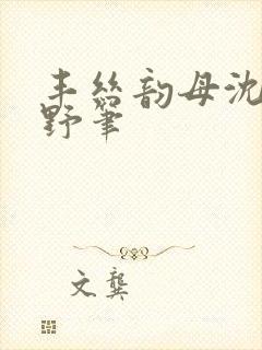 丰丝韵母沈蓉书野笔