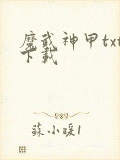 魔武神甲txt下载