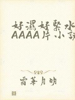 好湿好紧水多AAAAA片小说