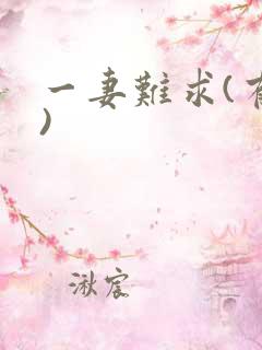 一妻难求(有肉)