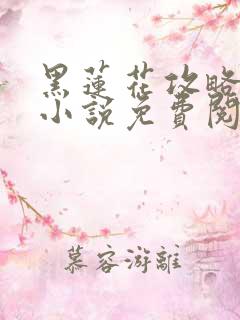 黑莲花攻略手册小说免费阅读