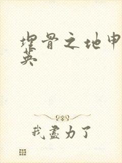 埋骨之地申屠奎英