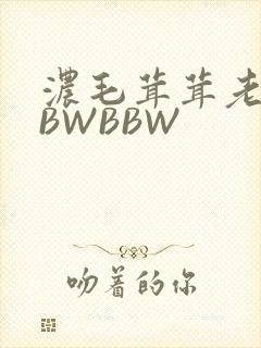 浓毛茸茸老太BBWBBW