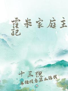 霍米家庭主妇日记