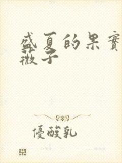 盛夏的果实 小薇子