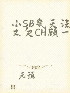 小SB几天没做又欠CH顾一成