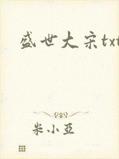 盛世大宋txt