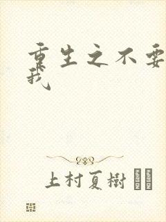 重生之不要爱上我