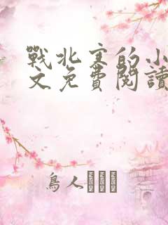 战北寒的小说全文免费阅读无弹窗