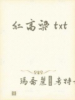 红高粱 txt