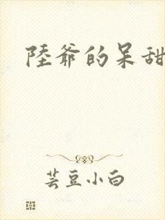 陆爷的呆甜萌妻