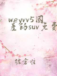 weyvv5国产的suv免费