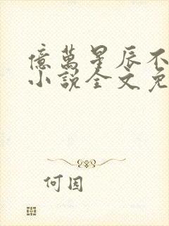 亿万星辰不及你小说全文免费阅读