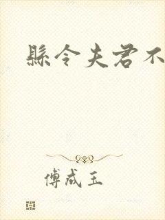 县令夫君不升堂