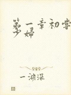 第一章初尝云雨少妇