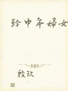 干中年妇女小说