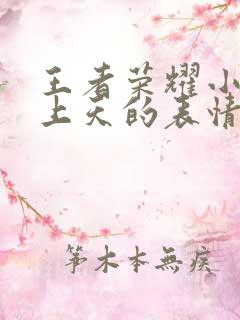 王者荣耀小乔爽上天的表情