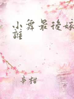 小舞最后嫁给了谁