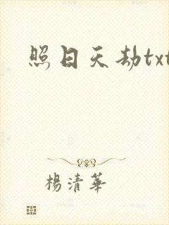 照日天劫txt