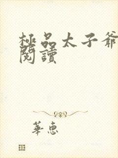 极品太子爷全文阅读