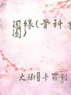 因缘(骨科 校园)