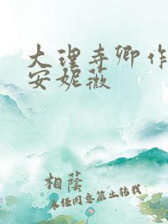 大理寺卿作者:安妮薇