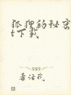 狐狸的秘密txt下载