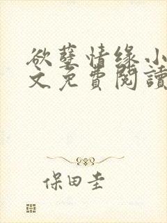 欲孽情缘小说全文免费阅读