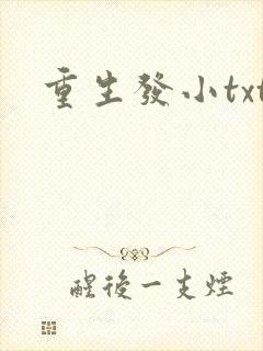 重生发小txt