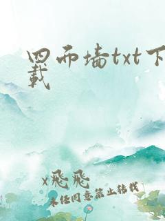 四面墙txt下载