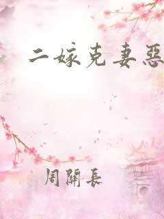 二嫁克妻恶少