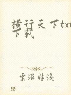 横行天下txt下载