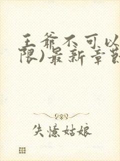 王爷不可以!(限)最新章节