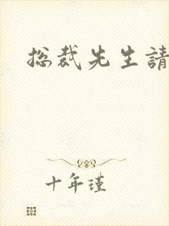 总裁先生请低调