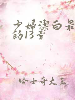 少妇洁白最刺激的13章